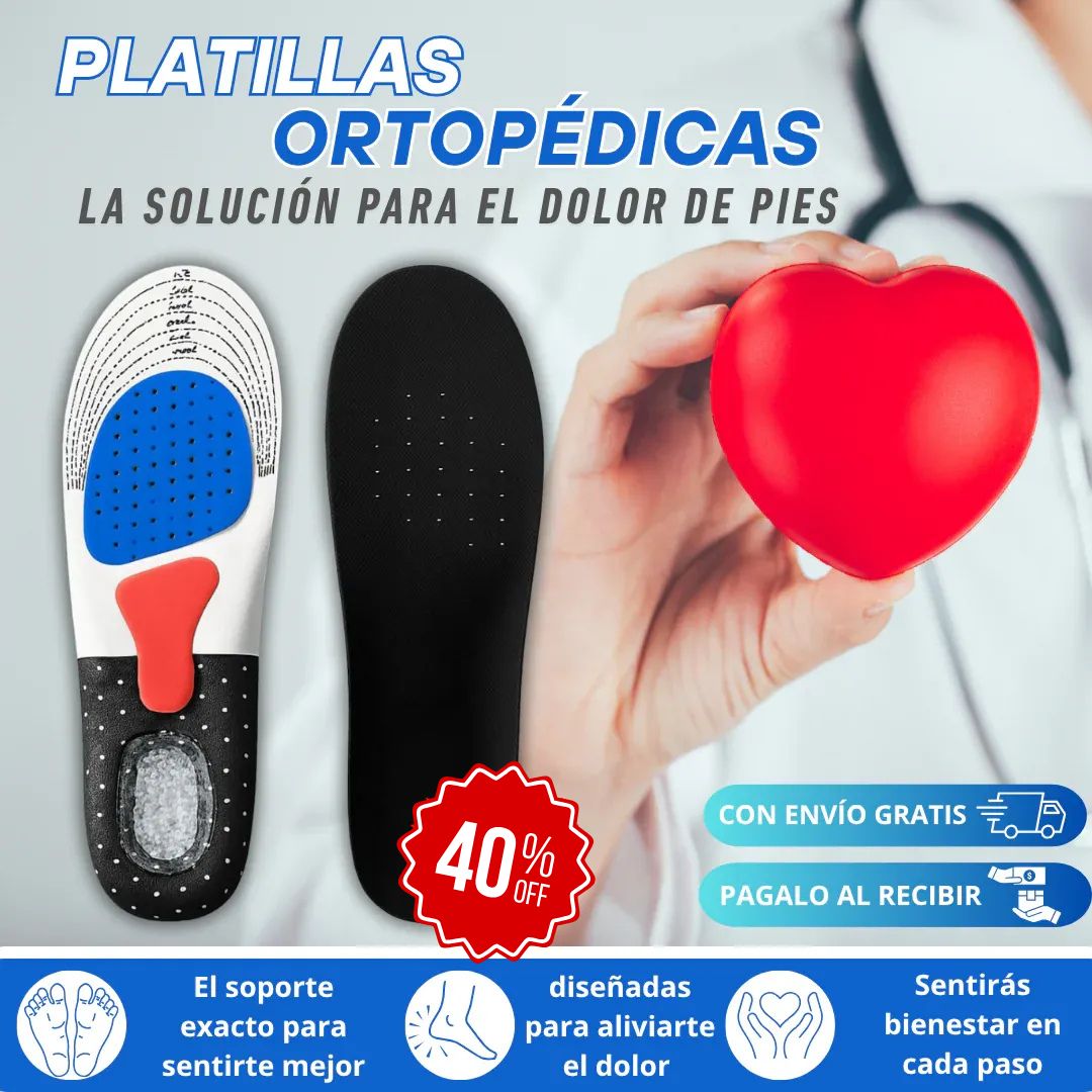 Plantillas Ortopédicas AlivioFeet™- Alivia dolor de pies & fascitis plantar