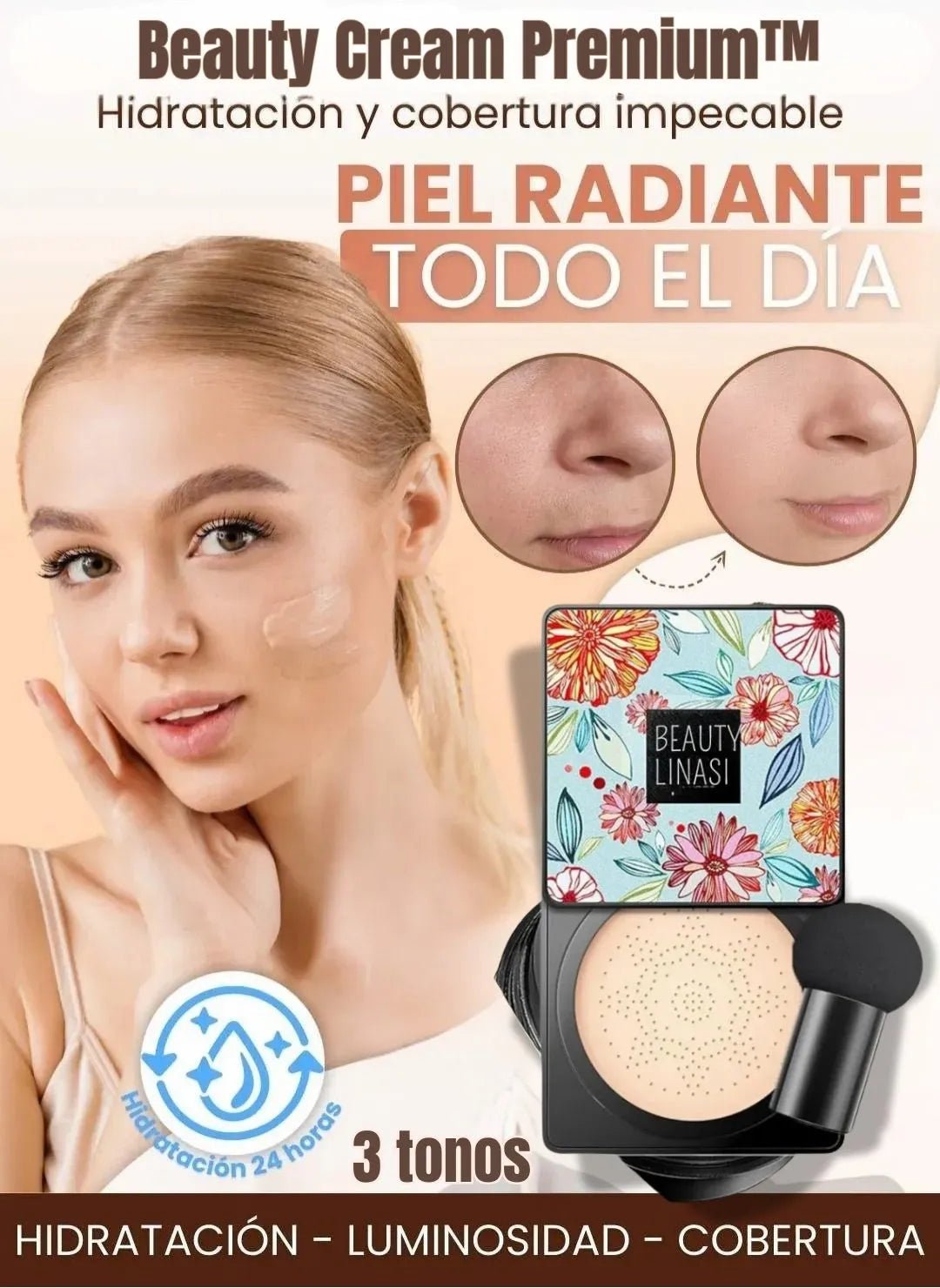 Beauty Cream Premium™ - Base Maquillaje: Elimina Arrugas, Desmancha e Hidrata - Goldenfy Chile