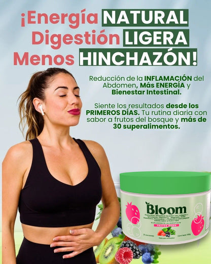 Bloom Greens & Superfoods 100g - Suplemento que Mejora tu salud intestinal - Goldenfy Chile