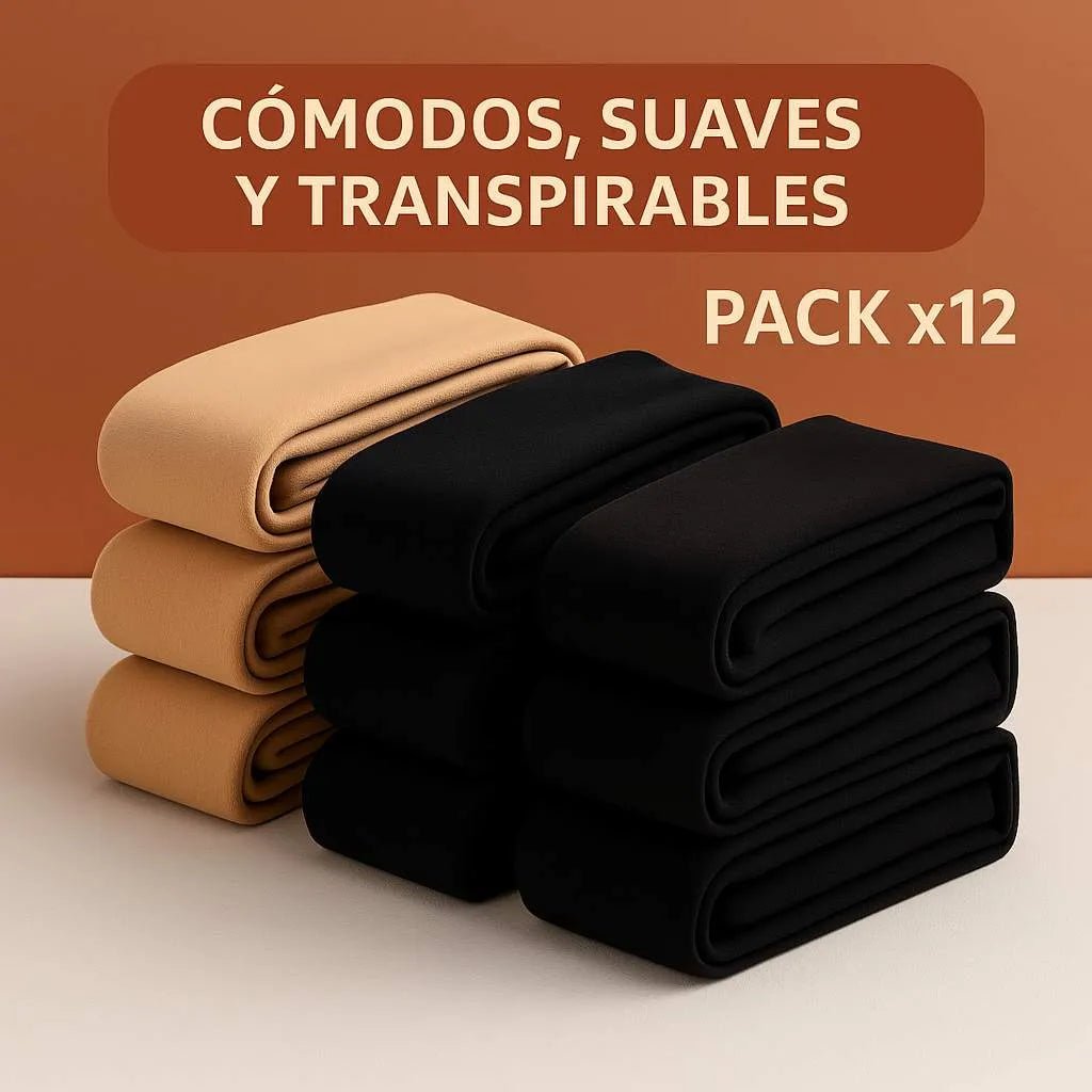 Calcetines térmicos de chiporro y microfibra Pack x12 - Abriga y repele el frío extremo - Goldenfy Chile