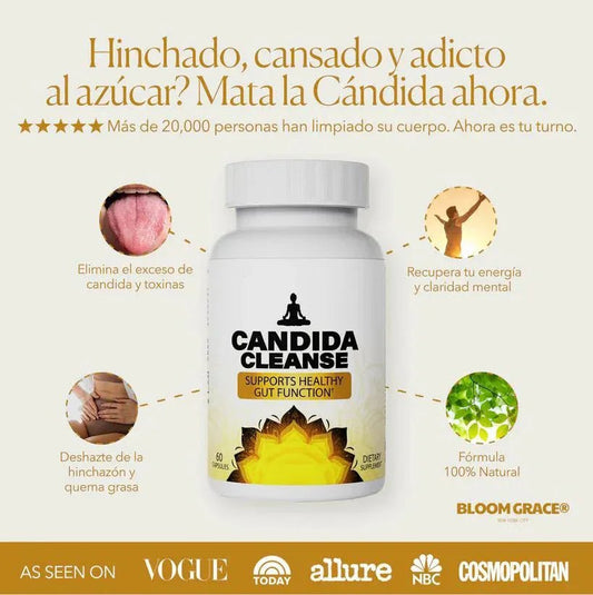 Candida Cleanse® - Elimina candida, reduce antojos, hinchazón y fatiga - Goldenfy Chile