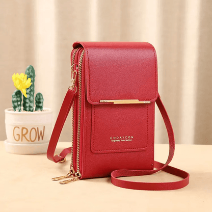 Cartera de cuero multifuncional antirobo kinoki - Goldenfy Chile
