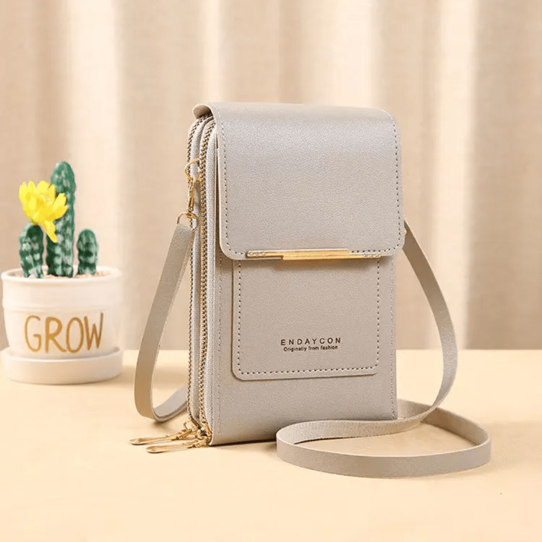 Cartera de cuero multifuncional antirobo kinoki - Goldenfy Chile
