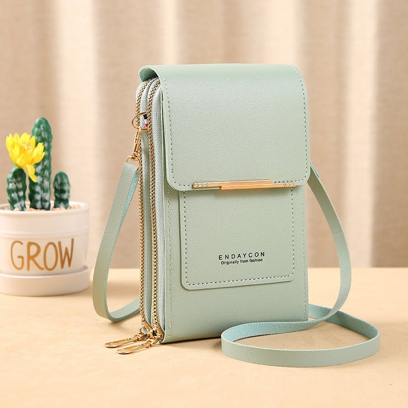 Cartera de cuero multifuncional antirobo kinoki - Goldenfy Chile