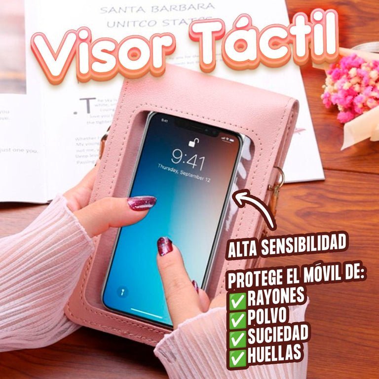 Cartera de cuero multifuncional antirobo kinoki - Goldenfy Chile