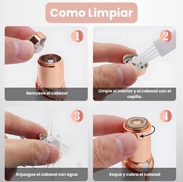 D - Facial™ Depiladora Facial y Cejas Profesional - Goldenfy Chile