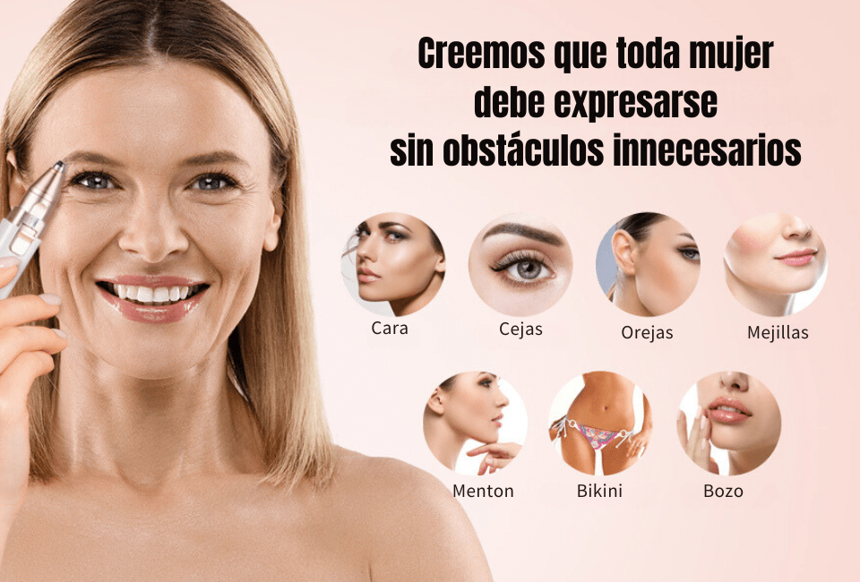 D - Facial™ Depiladora Facial y Cejas Profesional - Goldenfy Chile