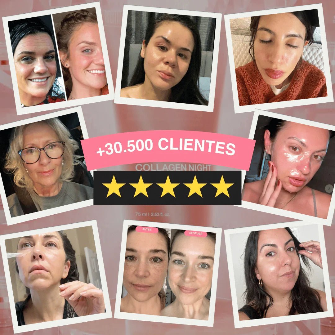 Mascara de Colageno Facial Nocturna Premium - Goldenfy Chile