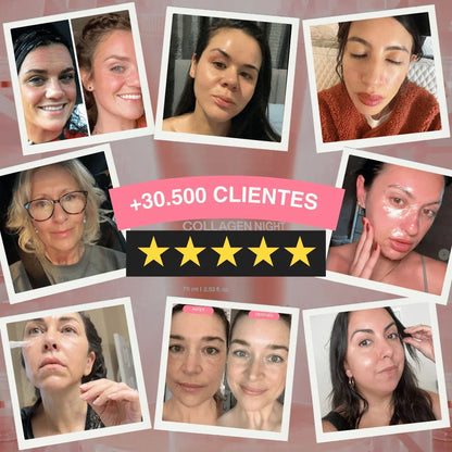 Mascara de Colageno Facial Nocturna Premium - Goldenfy Chile