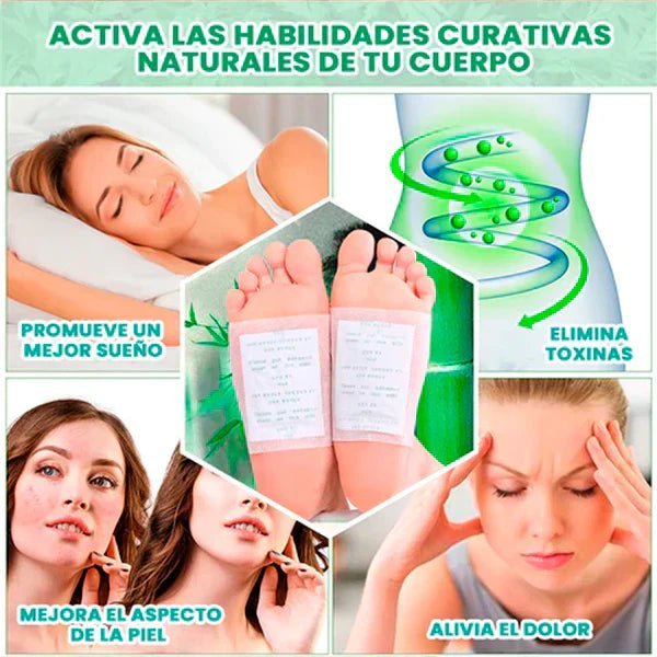 Parches Kinokis - Alivia Dolores y Desintoxica (30 unidades) - Goldenfy Chile