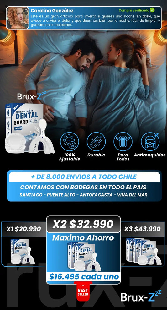 Placa Anti bruxismo - No Más Ronquido y Apnea - Goldenfy Chile