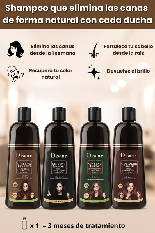 SHAMPOO COLORANTE TINTE CUBRE CANAS - Goldenfy Chile