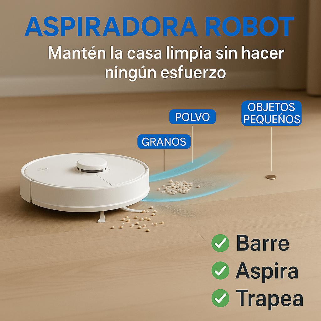 SmartClean - Aspiradora inteligente 3 en 1 - Goldenfy Chile