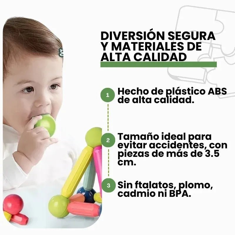 Tubo Magneticos MagneKid - para el desarrollo temprano de tu hijo - Goldenfy Chile