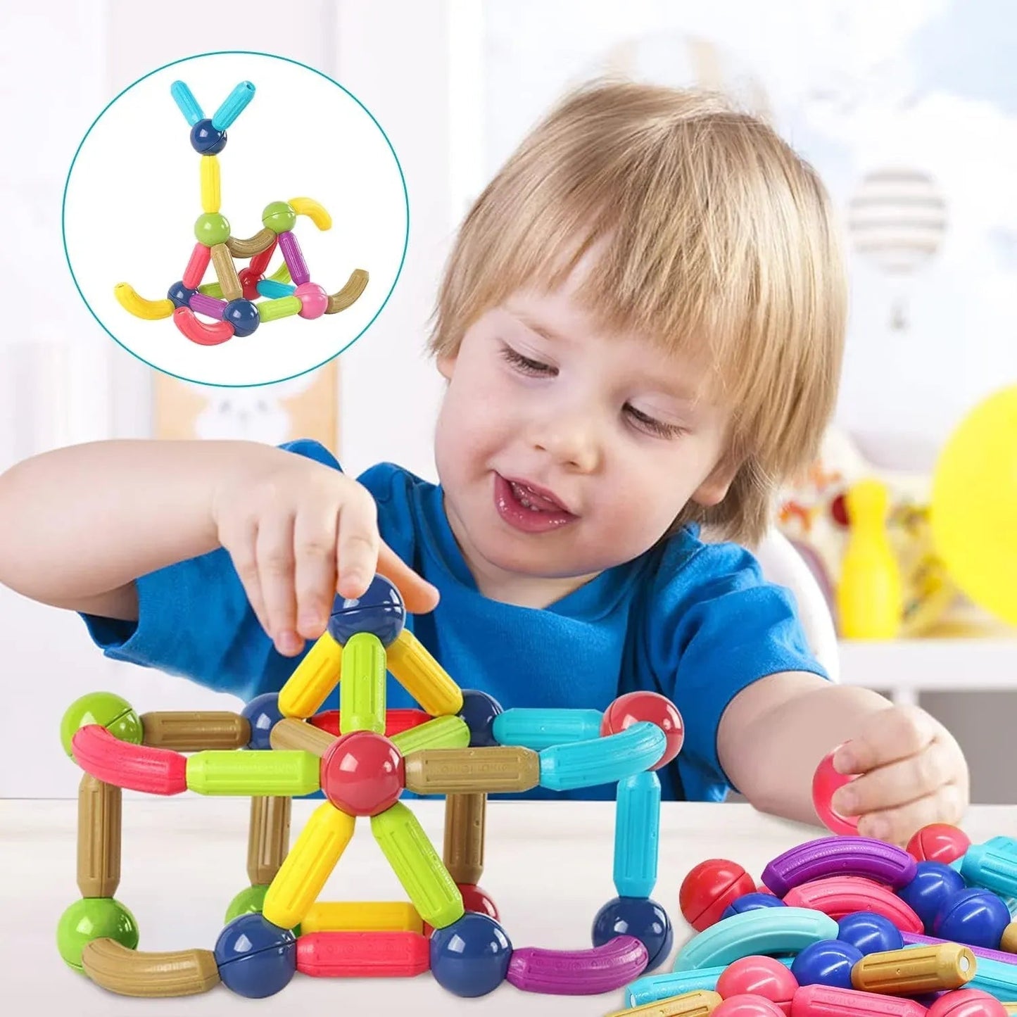 Tubo Magneticos MagneKid - para el desarrollo temprano de tu hijo - Goldenfy Chile