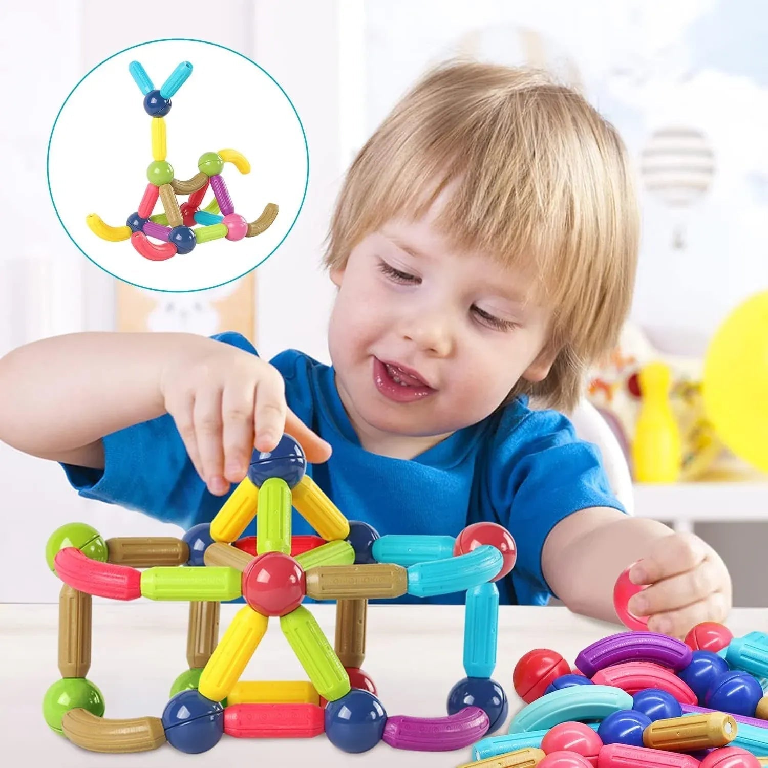 Tubo Magneticos MagneKid - para el desarrollo temprano de tu hijo - Goldenfy Chile